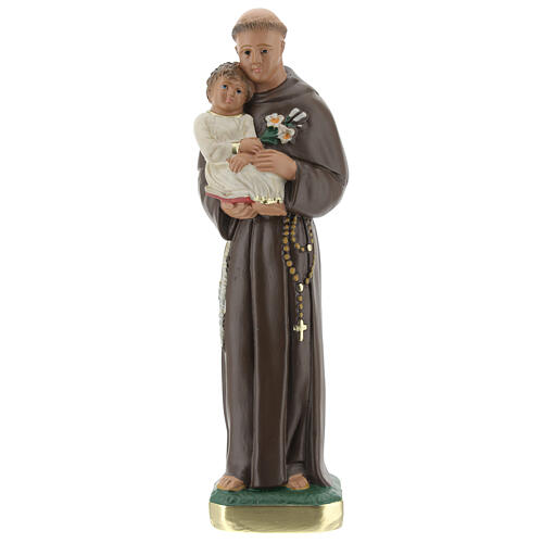 Figura Święty Antoni z Padwy 20 cm gips malowany Barsanti 1