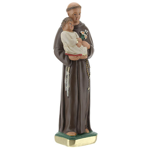 Figura Święty Antoni z Padwy 20 cm gips malowany Barsanti 4