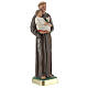 St Anthony statue with Child, 25 cm hand painted plaster Arte Barsanti s4
