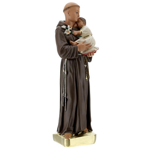 Saint Anthony with Child statue, 30 cm hand painted plaster Barsanti 4
