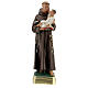 St Anthony of Padua statue with Child, 40 cm hand painted plaster Barsanti s1