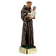 St Anthony of Padua statue with Child, 40 cm hand painted plaster Barsanti s5
