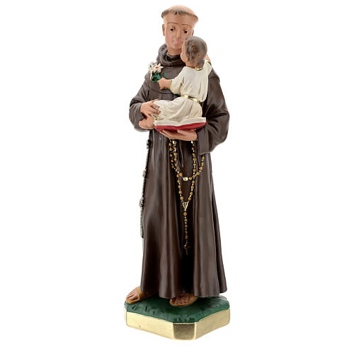 Statue aus Gips Antonius von Padua handbemalt von Arte Barsanti, 50 cm 3