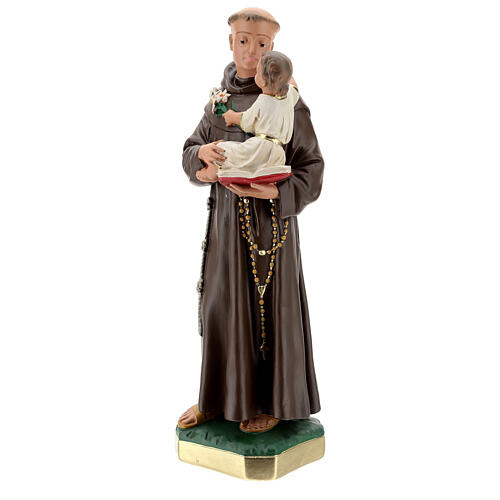 Figura 50 cm Święty Antoni z Padwy gips malowany ręcznie Barsanti 3
