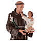 Statue of St. Anthony of Padua 80 cm plaster Arte Barsanti s2