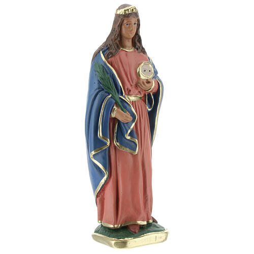 Statuette of St. Lucia plaster 30 cm hand painted Arte Barsanti 3