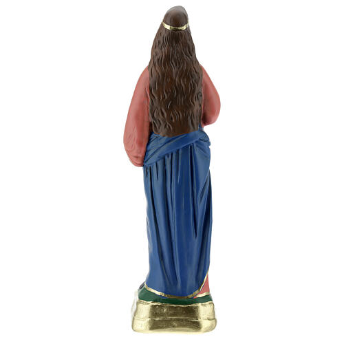 Statue aus Gips Heilige Lucia handbemalt von Arte Barsanti, 30 cm 5