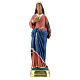 Statuette Sainte Lucie plâtre 30 cm peinte main Arte Barsanti s1