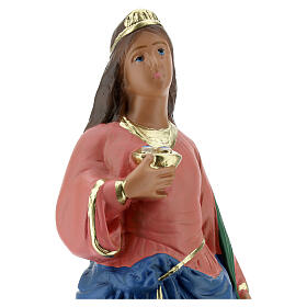 Figura Święta Łucja gips 30 cm malowany ręcznie Arte Barsanti