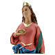 Sainte Lucie statue 40 cm plâtre peint main Arte Barsanti s2