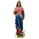 Statue Sainte Lucie 60 cm plâtre peint main Arte Barsanti s1