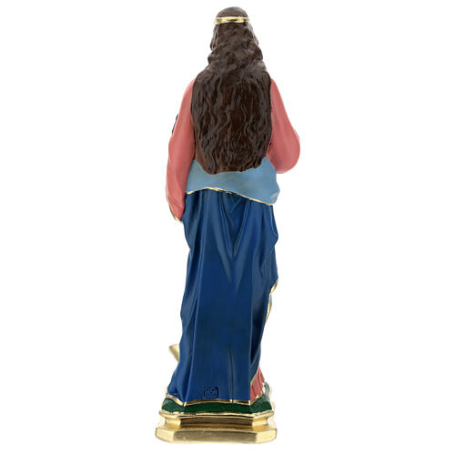 St Lucy statue, 60 cm in plaster hand painted Arte Barsanti 6