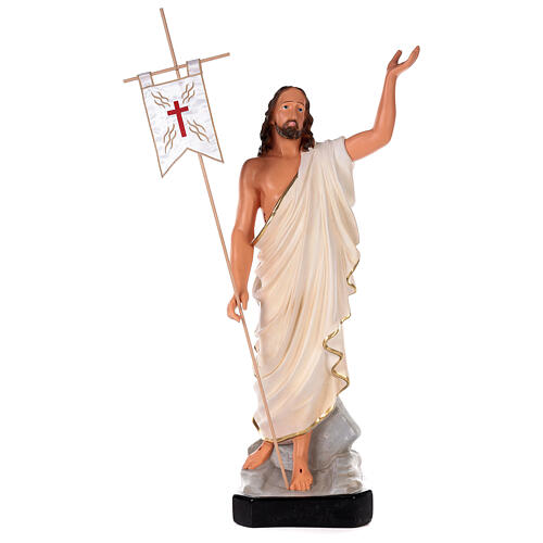 Auferstandener Christus, Statue aus Gips, 80 cm, handbemalt, Arte Barsanti 1