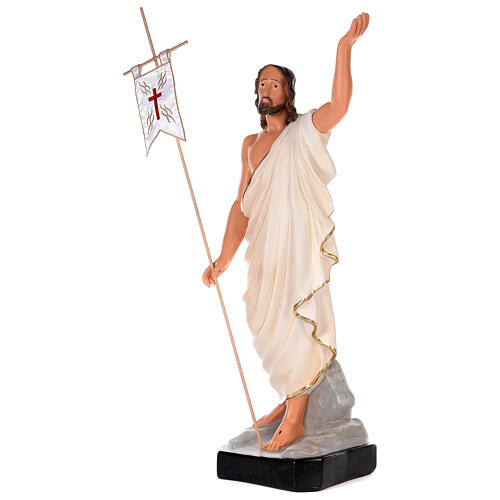 Auferstandener Christus, Statue aus Gips, 80 cm, handbemalt, Arte Barsanti 3