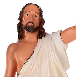 Jesús Resucitado estatua yeso 80 cm pintada a mano Arte Barsanti