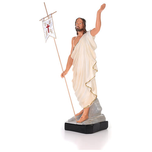 Christ Ressuscité statue plâtre 80 cm peinte main Arte Barsanti 8