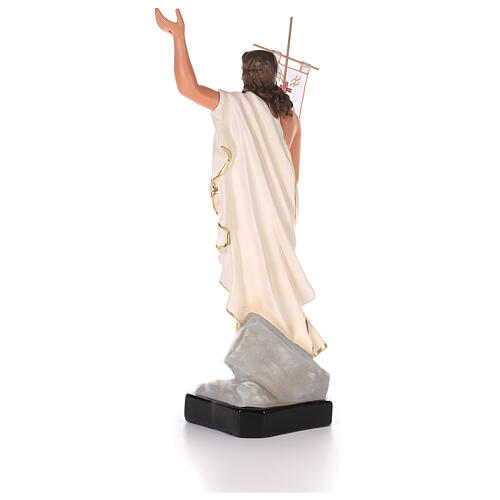 Christ Ressuscité statue plâtre 80 cm peinte main Arte Barsanti 9