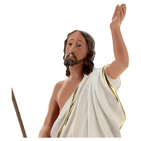 Figura Jezus Zmartwychwstały krzyż flaga 40 cm żywica malowana Arte Barsanti