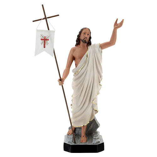 Statue aus Harz Auferstehung Jesus Christus mit Fahne Arte Barsanti, 50 cm 1