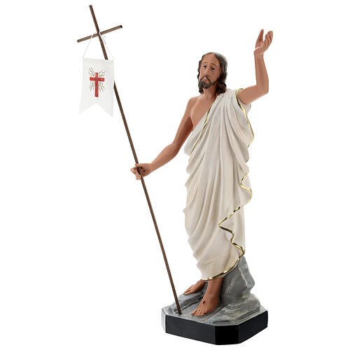 Statue aus Harz Auferstehung Jesus Christus mit Fahne Arte Barsanti, 50 cm 3