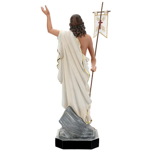 Jesus Cristo Ressuscitado imagem resina pintada à mão Arte Barsanti 65 cm 5