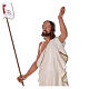 Jesús Resucitado cruz bandera 85 cm estatua resina Arte Barsanti s4