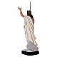 Jesús Resucitado cruz bandera 85 cm estatua resina Arte Barsanti s6