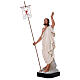 Christ Ressuscité croix drapeau 85 cm statue résine Arte Barsanti s3