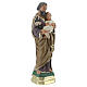 Saint Joseph statue plâtre 15 cm peint main Arte Barsanti s3