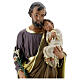 Saint Joseph with Child Jesus statue, 40 cm hand painted Arte Barsanti s2
