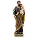 Saint Joseph statue plâtre 50 peint main Arte Barsanti s1