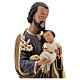 Statue aus Gips Josef von Nazaret mit Jesuskind von Arte Barsanti, 60 cm s2