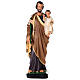 Statue von Sankt Joseph aus handbemaltem Gips von "Arte Bersanti", 80 cm s1