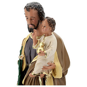Statue aus Harz Heiliger Josef mit Jesuskind handbemalt Arte Barsanti, 65 cm