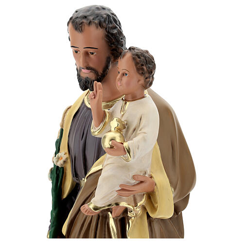 Statue aus Harz Heiliger Josef mit Jesuskind handbemalt Arte Barsanti, 65 cm 2