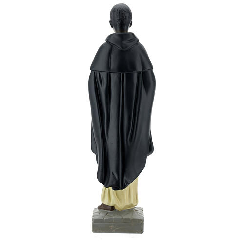 Statue aus Gips Martin von Porres handbemalt von Arte Barsanti, 40 cm 6
