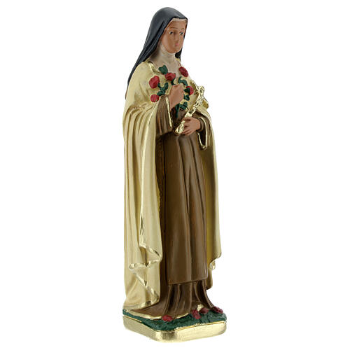 Sainte Thérèse de l'Enfant Jésus statue plâtre 15 cm Arte Barsanti 3