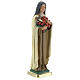 Statue Saint Thérèse de l'Enfant Jésus plâtre 20 cm peinte Barsanti s4