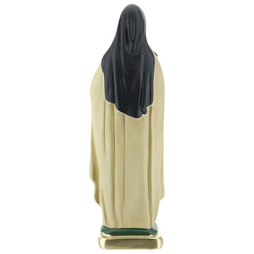 Statua Santa Teresa del Bambino Gesù gesso 20 cm dipinto Barsanti 5