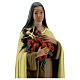 Saint Thérèse de l'Enfant Jésus 30 cm statue plâtre Arte Barsanti s2