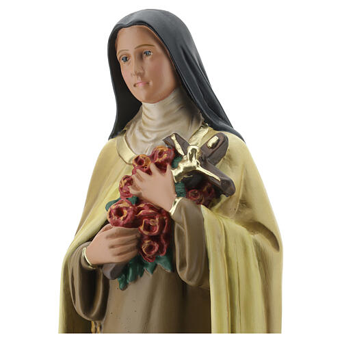 Statua Santa Teresa del Bambino Gesù 40 cm gesso dipinto Barsanti 2