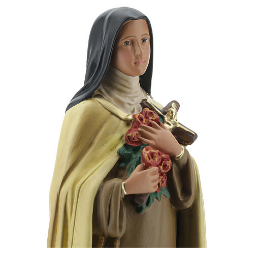 Statua Santa Teresa del Bambino Gesù 40 cm gesso dipinto Barsanti 4