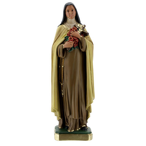 Imagem Santa Teresa do Menino Jesus 40 cm gesso pintado Barsanti 1