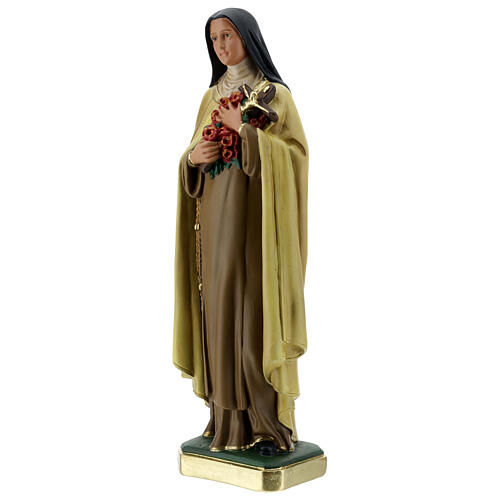 Imagem Santa Teresa do Menino Jesus 40 cm gesso pintado Barsanti 3