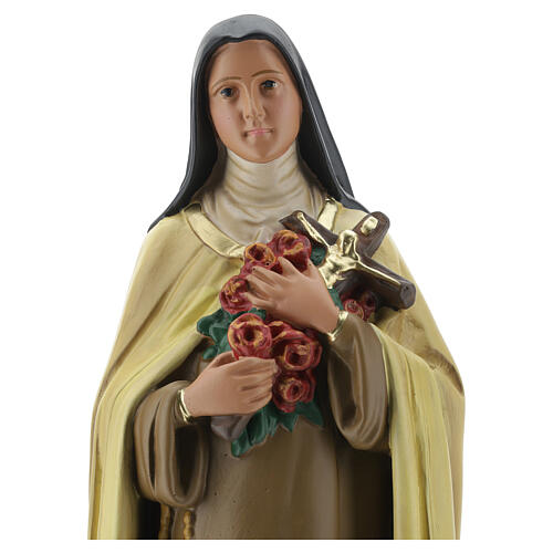 Imagem Santa Teresa do Menino Jesus 40 cm gesso pintado Barsanti 6