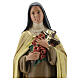 St Therese plaster statue, 40 cm hand painted Barsanti s6