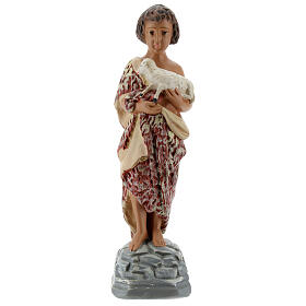 San Juan Bautista niño estatua yeso 20 cm Arte Barsanti