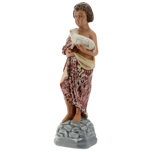 San Juan Bautista niño estatua yeso 20 cm Arte Barsanti 3