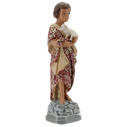 San Juan Bautista niño estatua yeso 20 cm Arte Barsanti 4