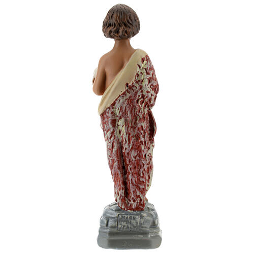 Saint Jean-Baptiste enfant statue plâtre 20 cm Arte Barsanti 5